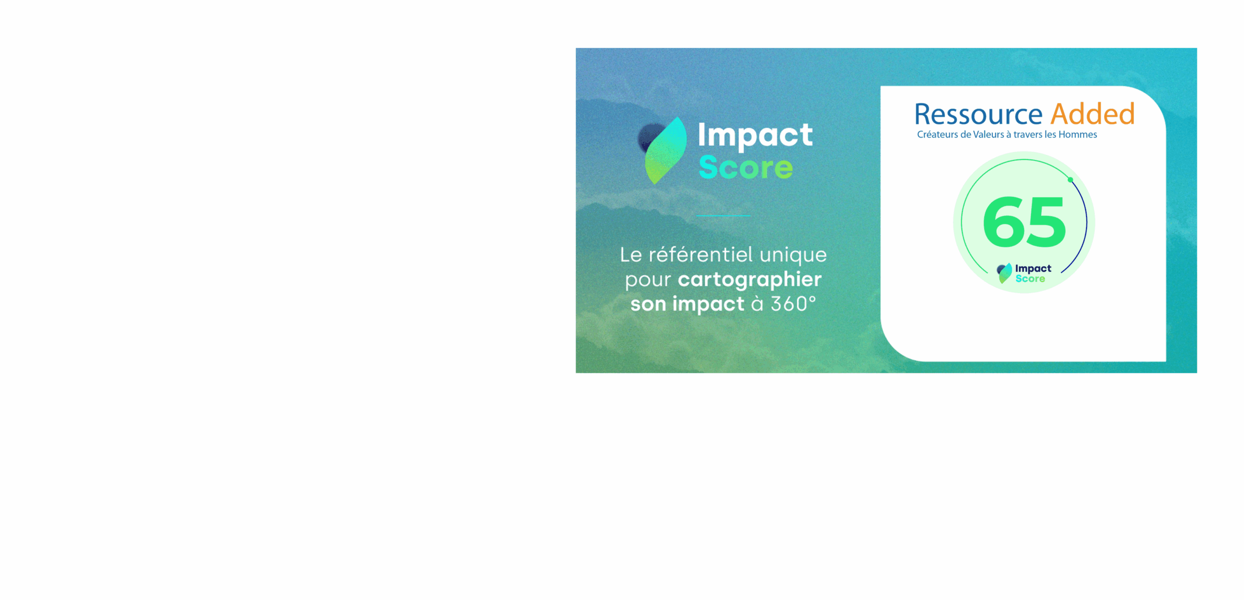 Ressource Added obtient un Impact Score de 65 % 
